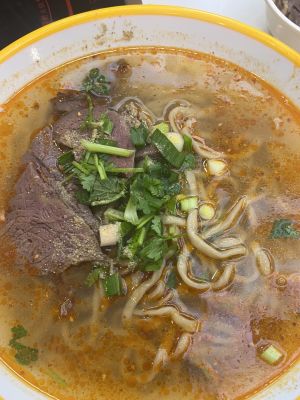 Handmade Noodles with Lamb Hot Pot Soup