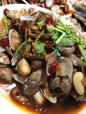 Seafood Grilling and Stir-fried Shrimp Tails