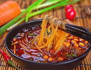 Spicy Vermicelli with Pork Belly Sandwich