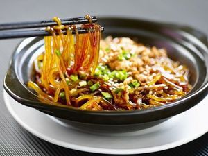 Yuwanju Liu's Lamb Soup and Noodle Dish
