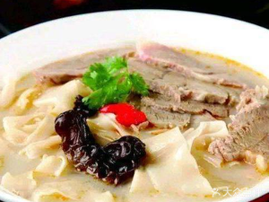 Mutton Soup, Noodles, and Large Plate Chicken