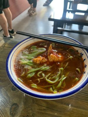 Sister and Brother Hand-Kneaded Spinach Noodles (Yanliang Flagship Store)