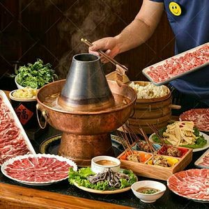 Copper Hot Pot Old Street Sliced Meat