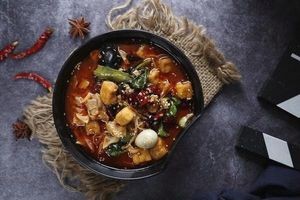 Lao Si Ping Smoked Meat Pancake