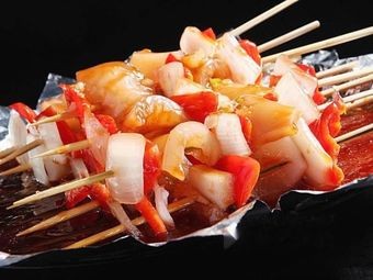 Grilled Squid on Iron Plate