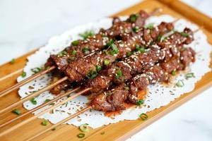 Old Lady Beef Skewers