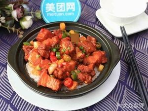 Scholar's Bridge Rice Noodle Soup with Steamed Rice Box (Farmhouse Wooden Bucket Rice)