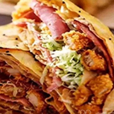 Tianjin-style Crepe with Egg and Soy Sauce (Breakfast)