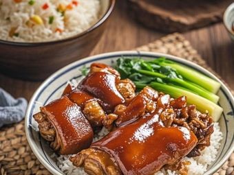 Longjiang Pig Trotter Rice Bowl
