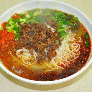Sauce Fragrant Rice Noodles and Pan-Fried Dumplings