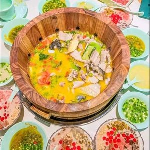 Wood Bucket Fish (Anning Store)