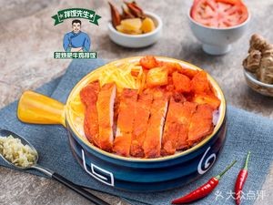 Mr. Rice Bowl - Grilled Beef and Chicken Cutlet Rice