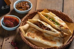 Old Home Donkey Meat Fire Cake