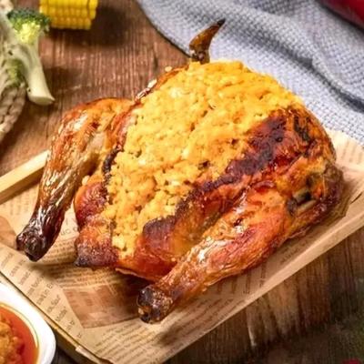 Crab Roe Roasted Chicken Rice Bowl