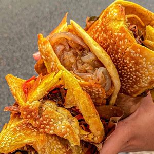 Fire Pit Flatbread Loves Cold Noodles