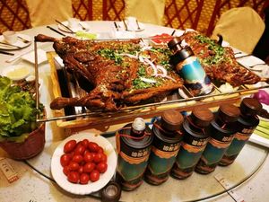 Lanfu Roast Feast · Roast Whole Lamb · Wood-Fired Chicken · Seafood