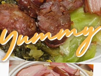 Rural Sausage, Pork Belly, and Rice