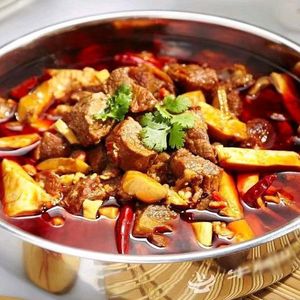 Fresh Roasted Beef Soup Pot