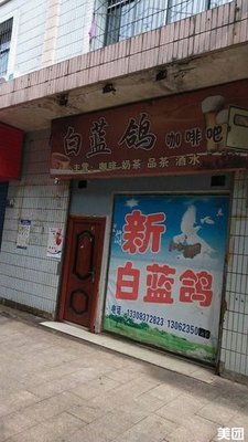 White Blue Pigeon Bar