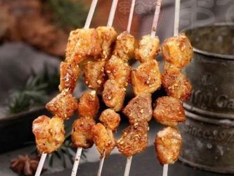 Charcoal Fire Grilled Fish @ Mutton Skewers