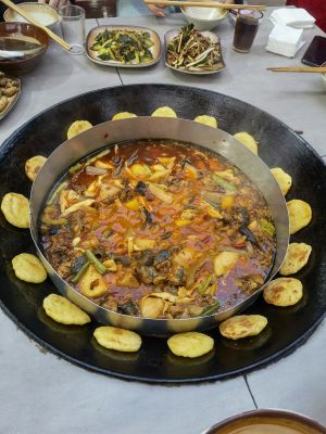 Farmhouse Courtyard Clay Oven Chicken and Whole Roasted Lamb