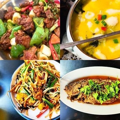 Zi Jing Lou • Jia Chang Cai • Shou Gan Mian Jiang Rou Shao Kai