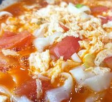 Tomato and Egg Stir-Fried Knife-Cut Noodles