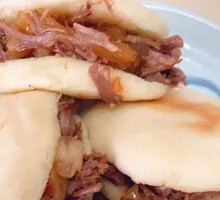 Meat-filled flatbread