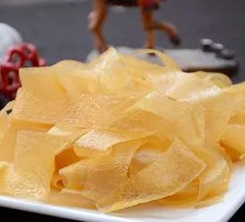 Oil-soaked tofu skin