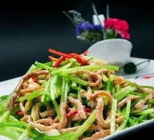 Celery and Pork Stir-fry Rice Bowl