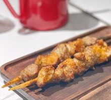 Lamb Skewers on Red Willow Branches