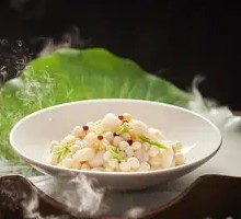 Braised Lotus Seed with Shrimp