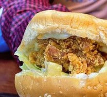 Crispy Chicken Leg Burger