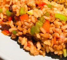 Black Three Dice Fried Rice