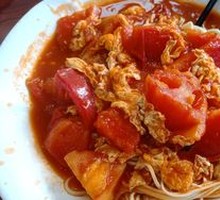 Egg and Tomato Cold Noodles
