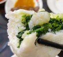 Fresh Shrimp with Chinese Mustard Greens