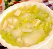 Chinese Cabbage and Tofu Soup