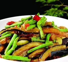 Eggplant with Green Beans