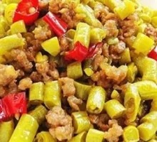 Minced Pork with Sour Beans