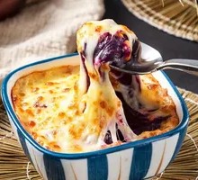 Cheese-baked Purple Sweet Potato