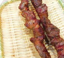 Lamb Skewers on Red Willow Branches