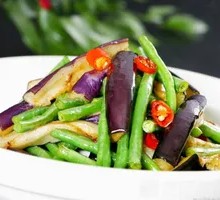 Long Bean and Eggplant Stir-Fry