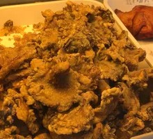 Fried Enoki Mushrooms