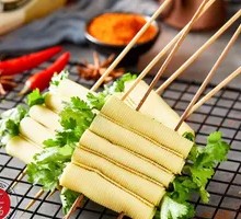 Tofu Skin with Cilantro Roll