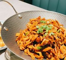 Spicy Sichuan-style smoked bamboo shoots with cured pork