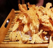 Fried Tofu Skin with Greens, Large Portion