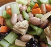 Spiced Peanut and Tofu Skin Salad