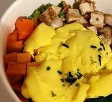Egg Custard Chicken Breast Mixed Grain Rice