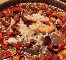 Spicy Blood Duck with Tripe
