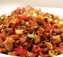 Spicy Chopped Pepper Chicken Offal